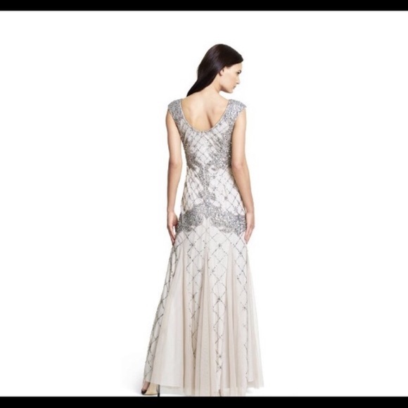 Adrianna Papell beaded sleeveless long gown - Picture 8 of 15